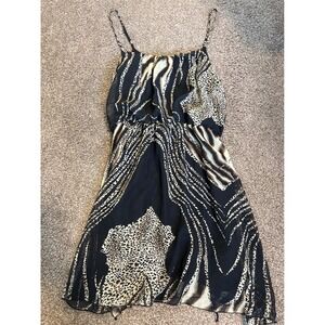 Poetry Clothing Animal Print Spaghetti Strap Mini Dress